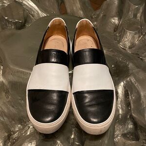 Stuart Weitzman Black and White Sneakers